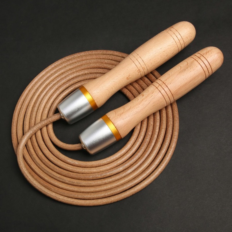 Skakanka z drewnianym uchwytem – Jump Rope Speed Bearing recenzja i cena